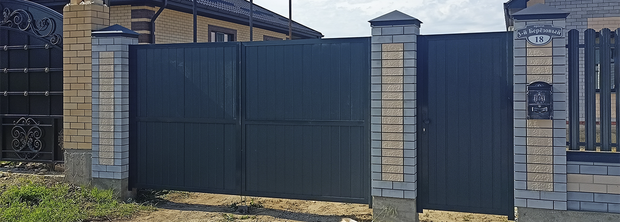 Въездные ворота в Белореченске под ключ