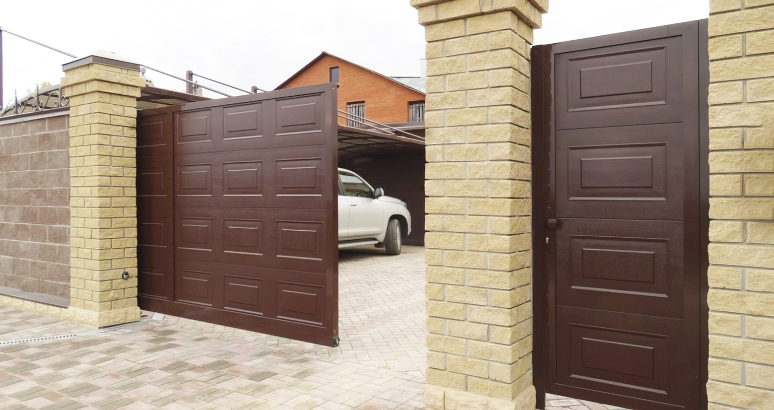 Ворота с калиткой в Белореченске под ключ